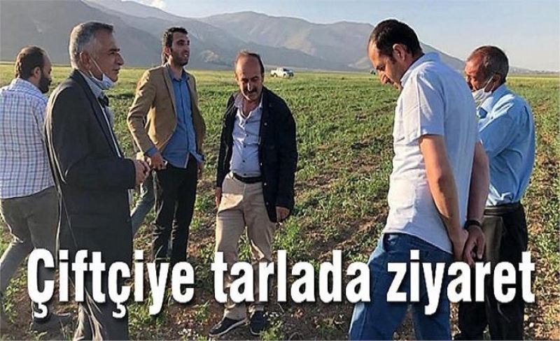 Çiftçiye tarlada ziyaret