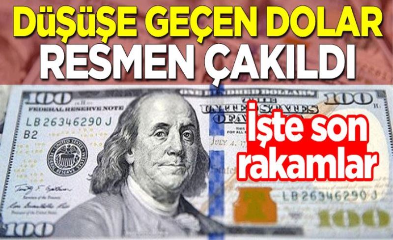 Düşüşe geçen dolar resmen çakıldı! İşte son rakamlar