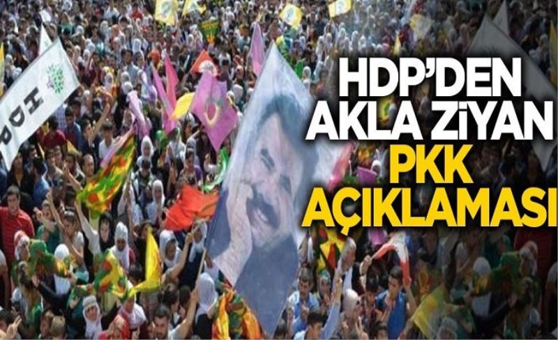HDP'den akıllara ziyan PKK çıkışı! Milletin aklıyla alay ediyorlar