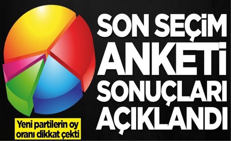 Optimar seçim anketi sonuçlarını açıkladı! Yeni partilerin oy oranı dikkat çekti