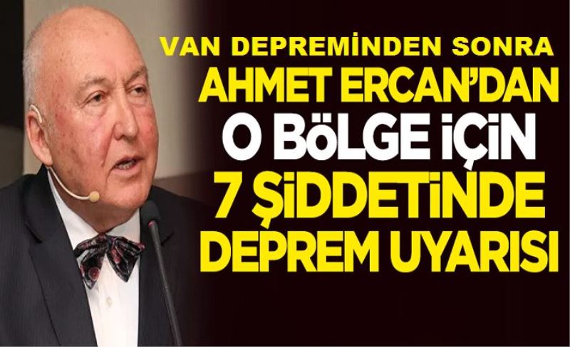 Van depremi sonrası Prof. Dr. Ahmet Ercan'dan korkutan uyarı: O bölgede büyük deprem olabilir