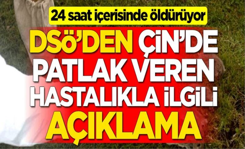 24 saat içerisinde öldürüyor! Dünya Sağlık Örgütü'nden Çin'de patlak veren hastalıkla ilgili açıklama