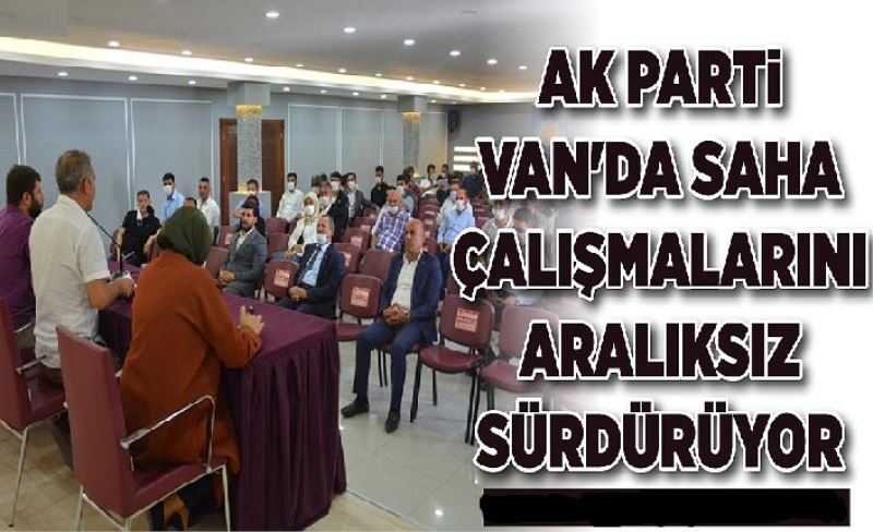 AK Parti Van Teşkilatı'ndan saha çalışmaları...