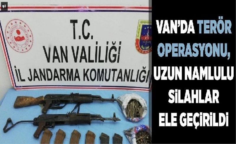 Başkale'de silah ve mühimmat ele geçirildi