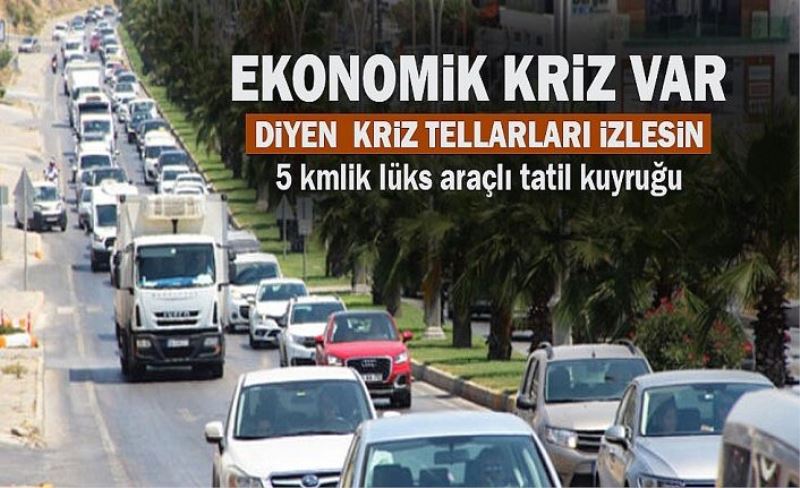 Bodrum'da kilometreleri bulan tatilci kuyruğu şaşırttı