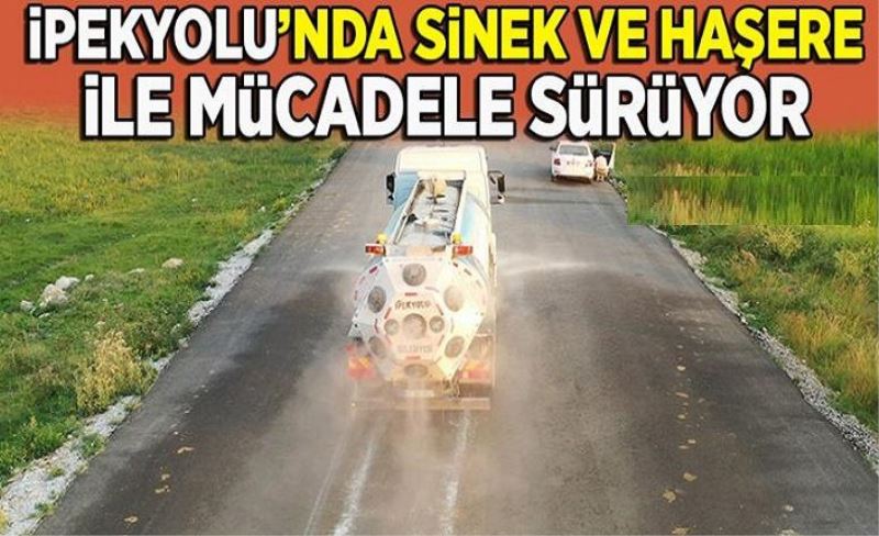 İpekyolu'nda sinek ve haşere ile mücadele sürüyor