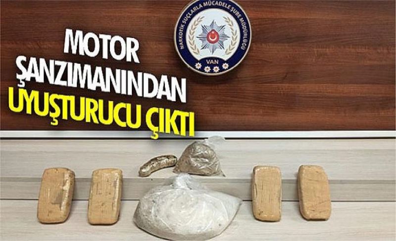 Motor şanzımanından uyuşturucu çıktı