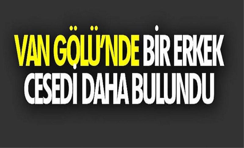 Van Gölü’nde bir erkek cesedi daha bulundu