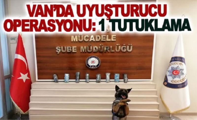 Van’da uyuşturucu operasyonu: 1 tutuklama