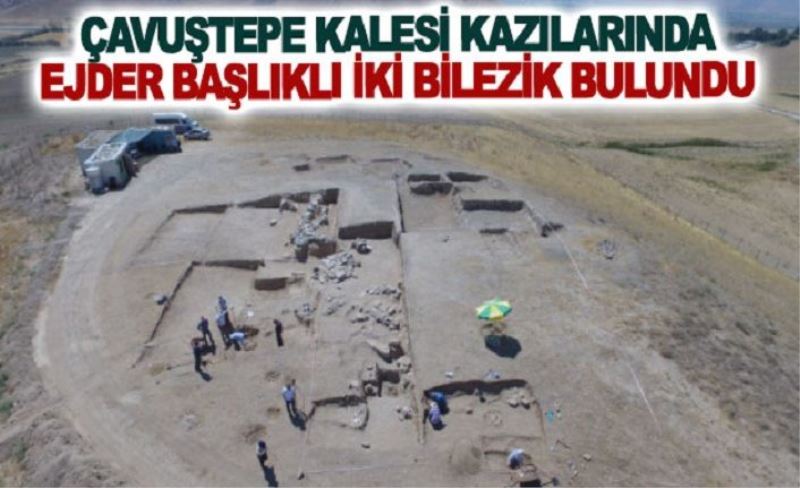 Çavuştepe Kalesi kazılarında ejder başlıklı iki bilezik bulundu