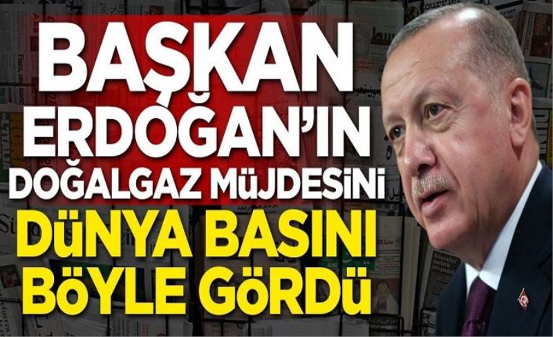 Erdoğan'ın doğalgaz müjdesini dünya basını böyle gördü