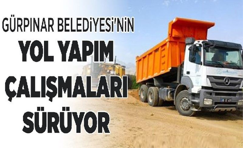 Gürpınar Beledyes'nn yol yapım çalışmaları sürüyor