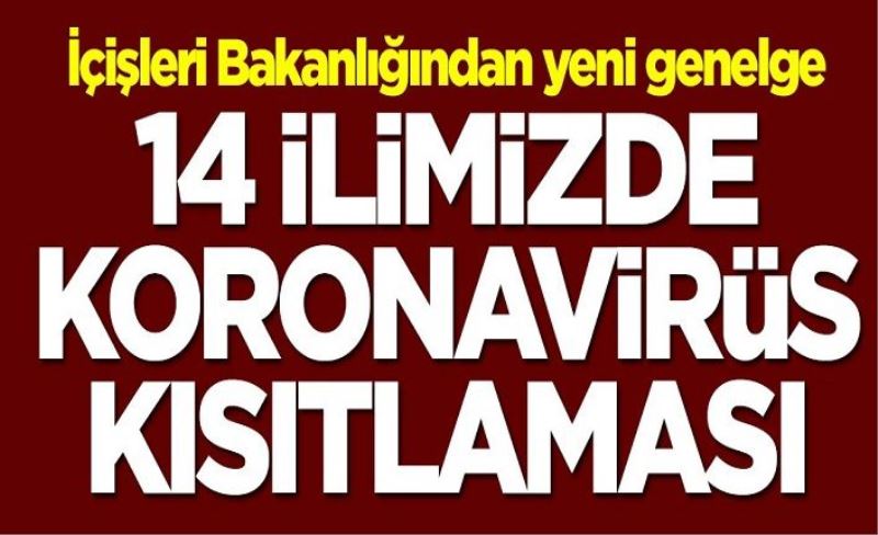 Vanlılar dikkat! İçişleri Bakanlığı'ndan 81 ile genelge! Yeni kısıtlamalar getirildi