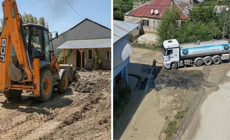 İpekyolu Belediyesi, selzedelerin yarasını sarıyor