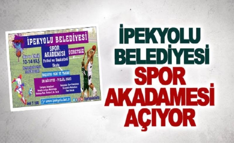 İpekyolu Belediyesi spor Akadamesi açıyor