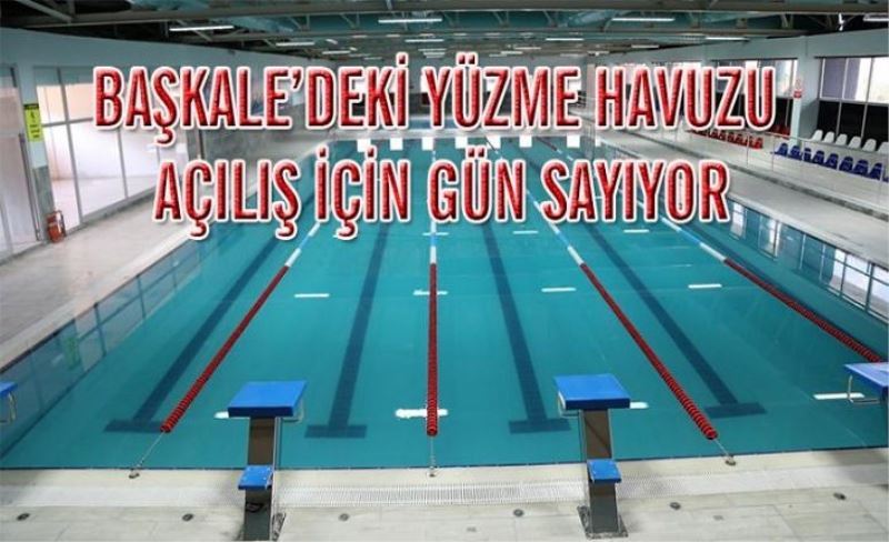 Kaymakam Solak, yarı olimpik yüzme havuzunu inceledi