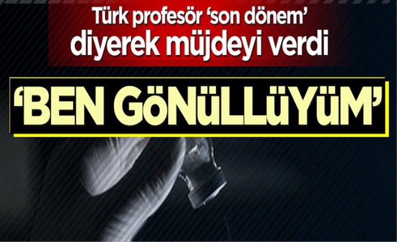 Prof. Dr. Osman Müftüoğlu aşı için gönüllü