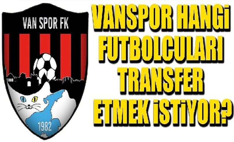 Vanspor hangi futbolcuları transfer etmek istiyor?