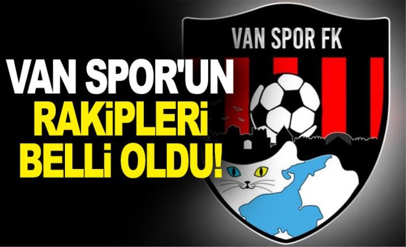 Vanspor'un rakipleri belli oldu