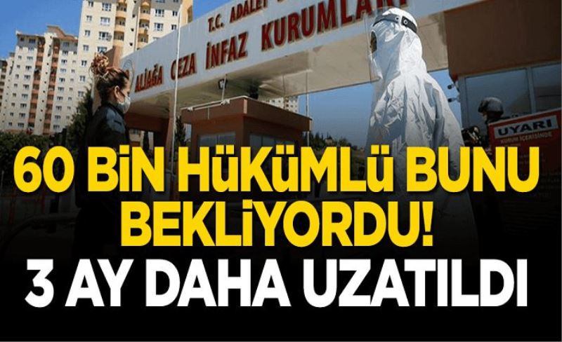 Açık cezaevlerindeki hükümlülerin koronavirüs süresi uzatıldı