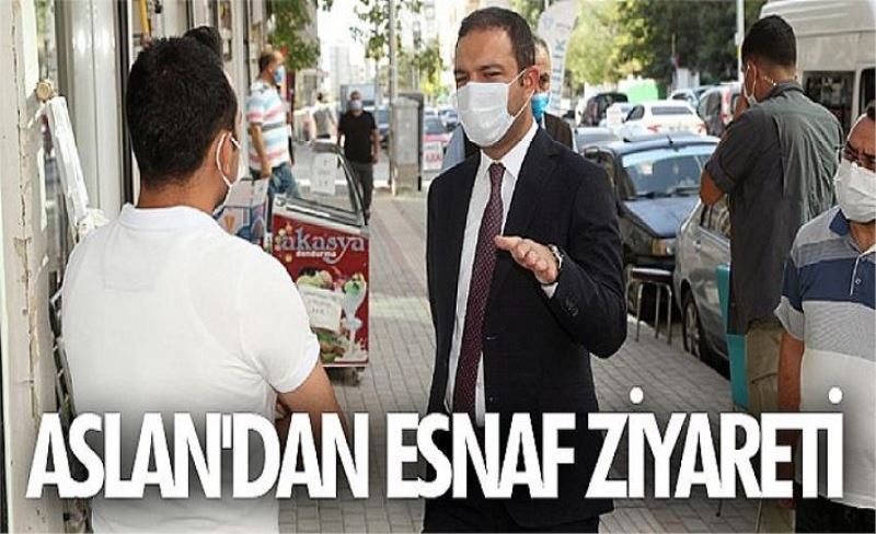 Aslan'dan esnaf ziyareti