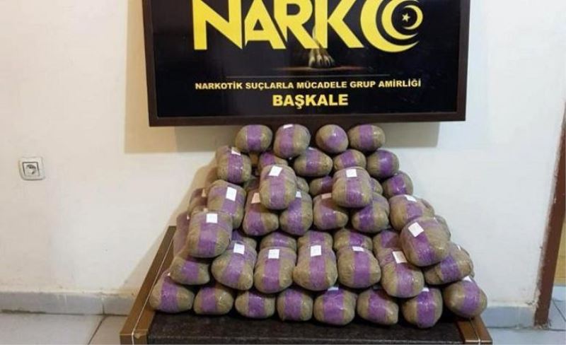 Başkale’de 71 kilo eroin ele geçirildi