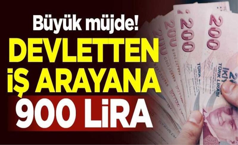 Büyük müjde! Devlette iş arayana 900 lira