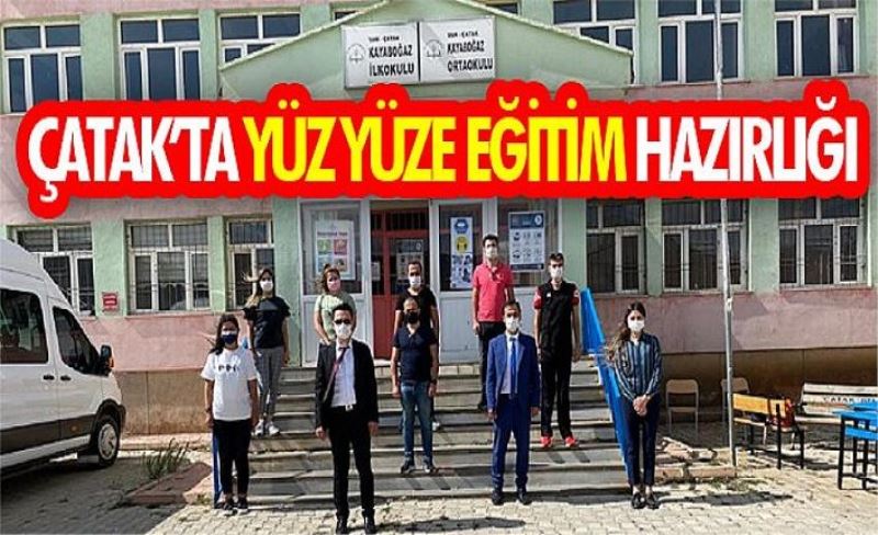 Çatak’ta yüz yüze eğitim hazırlığı