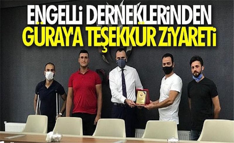 Engelli Derneklerinden Güray'a teşekkür ziyareti