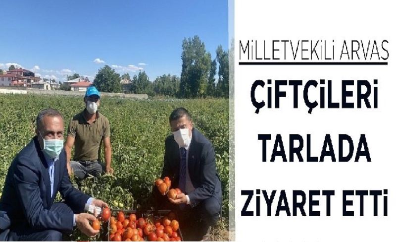 Milletvekili Arvas çiftçileri tarlada ziyaret etti