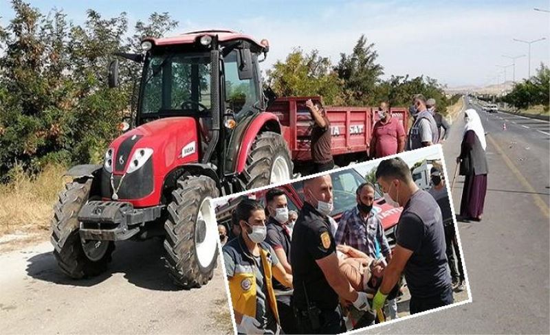 Tuşba'daki kazada kamyonet traktöre çarptı: Bir yaralı