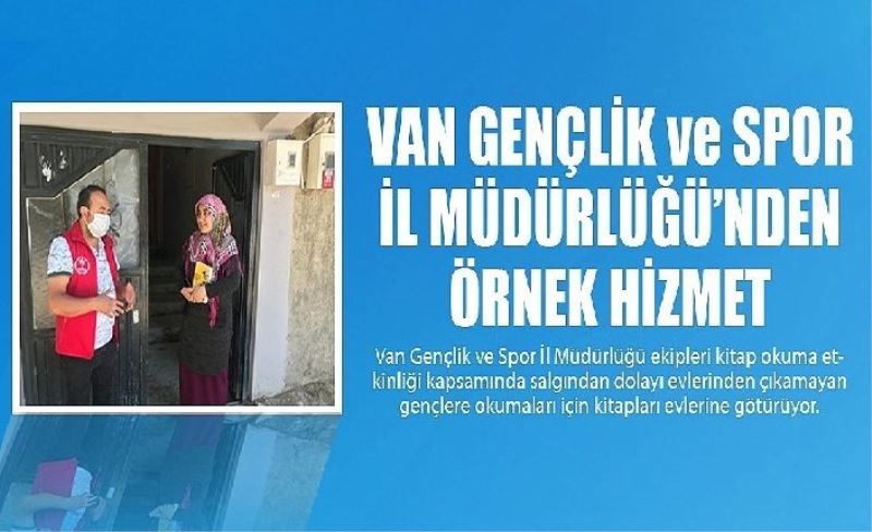 Van Gençlik ve Spor İl Müdürlüğü’nden örnek hizmet