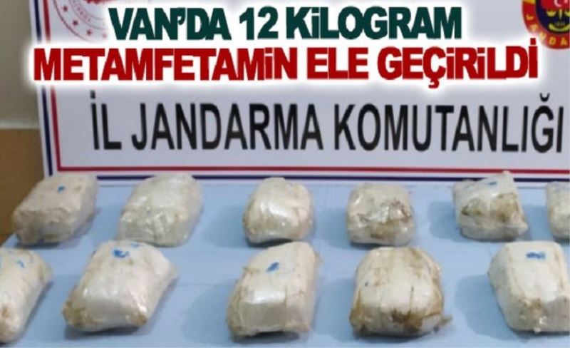 Van’da 12 kilogram metamfetamin ele geçirildi