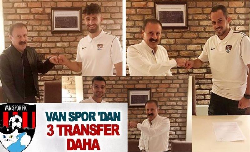 Vanspor üç sporcuyla daha anlaştı