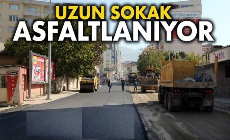 BÜYÜKŞEHİR, UZUN SOKAĞI ASFALTLIYOR