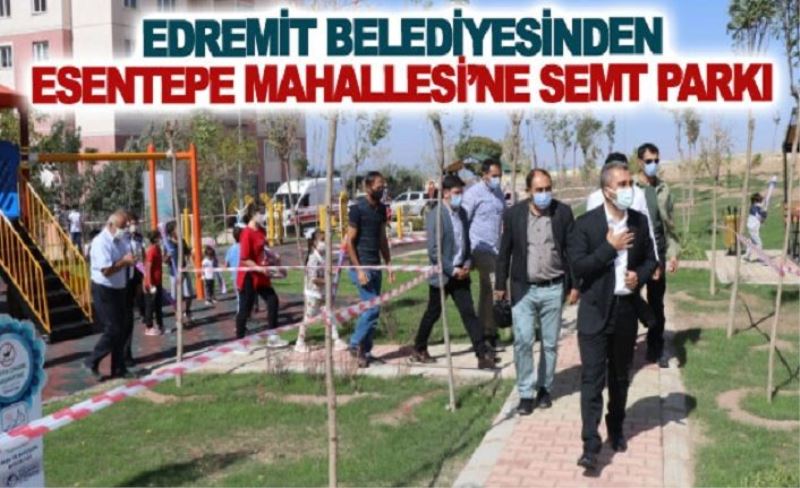 Edremit Kiracılar TOKİ'ye semt parkı...