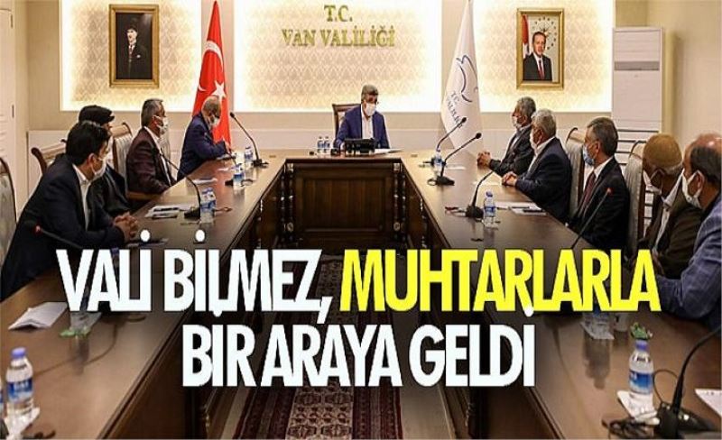 Vali Bilmez, Muhtarlarla Bir Araya Geldi