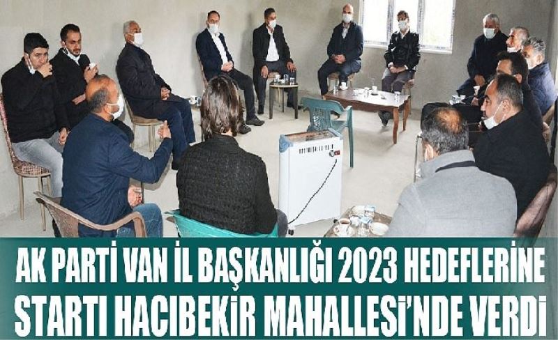 Ak Parti heyetinden, mahalle ziyaretleri...