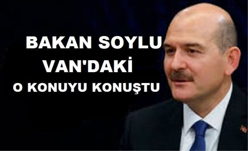 Bakan Soylu, Van'ın Çatak ilçesindeki helikopter olayına değindi