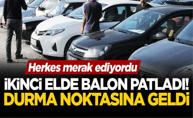 İkinci elde balon patladı! Satışlar durma noktasına geldi