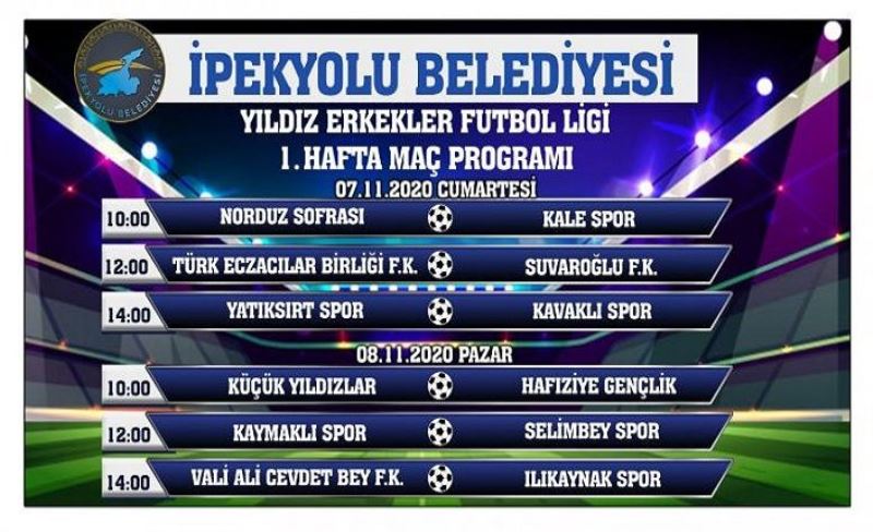 İpekyolu'nda ödüllü ‘Yıldız Erkekler Futbol Ligi' kura çekimi yapıldı