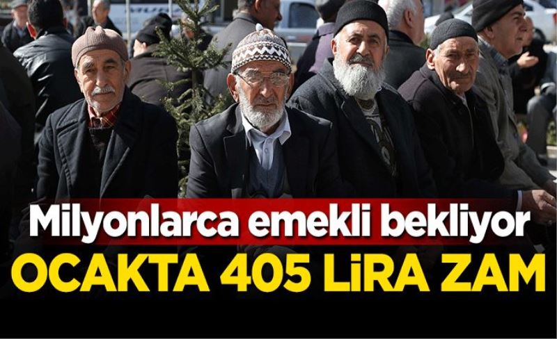 Milyonlarca emekli bekliyor! Ocakta 405 TL zam