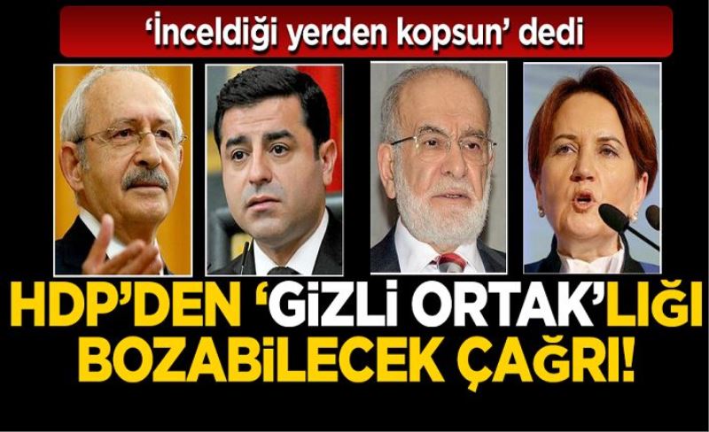 Mithat Sancar'dan CHP-İYİ Parti ve Saadet Partisi'ne 'HDP' çağrısı