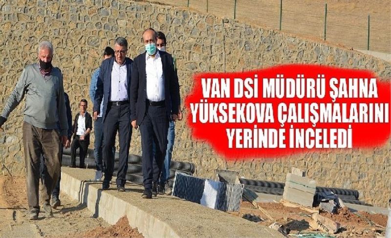 Van DSİ Bölge Müdürü Şahna, Yüksekova çalışmalarını yerinde inceledi