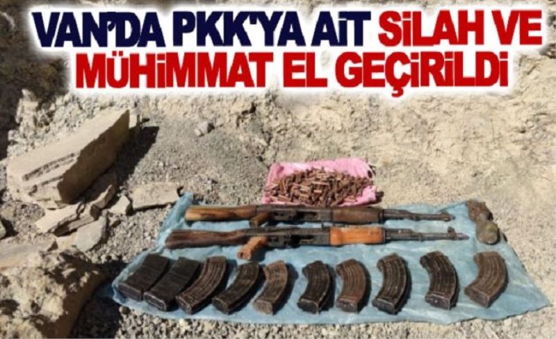 Van’da PKK'ya ait silah ve mühimmat el geçirildi