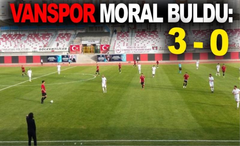 Vanspor moral buldu: 3-0