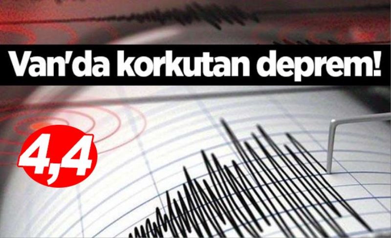 4,4 büyüklüğünde deprem