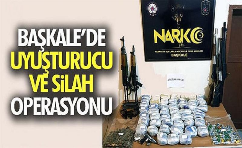 47 kilo 944 gram afyon sakızı ile 2 adet AK-47 Kalaşnikof marka silah ele geçirildi