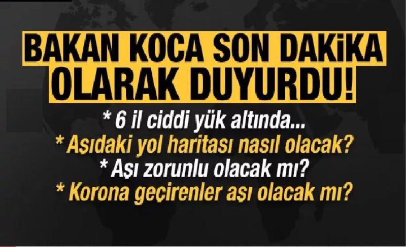 Bakan Fahrettin Koca son dakika duyurdu: 6 il ciddi yük altında!