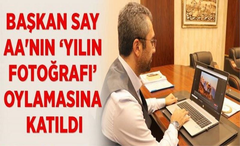 Başkan Say AA'nın ‘Yılın Fotoğrafı’ oylamasına katıldı